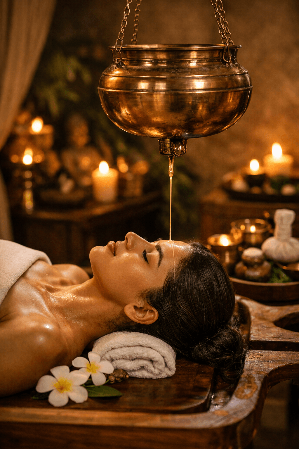 Shirodhara Ayurvedic therapy