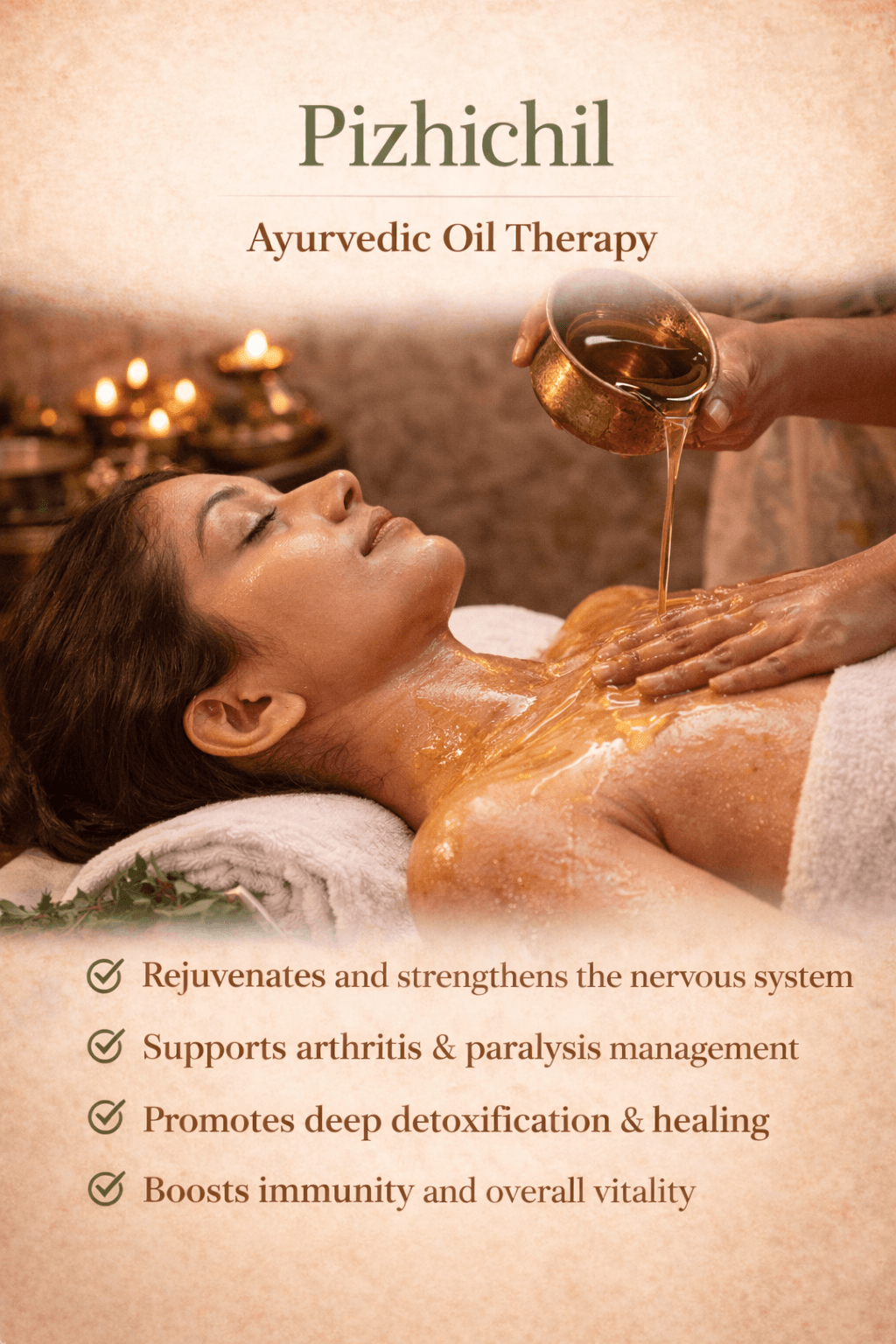 Pizhichil – Ayurvedic Oil Therapy for Nervous System & Joint Health